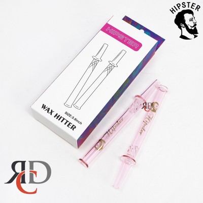 HIPSTER 2pc NECTOR STRAW DIRECT DABBER AND JOINT HOLDER WITH SLITTED SMOKE DIRECTOR STRAW04 1CT